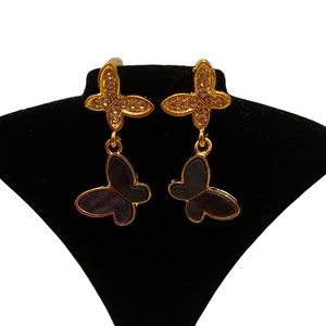 🆕Slate Black Butterly Post Earrings: NIP